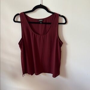 Express Burgundy Tank Top